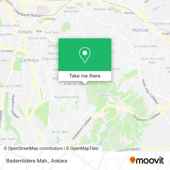 Bademlidere Mah. map