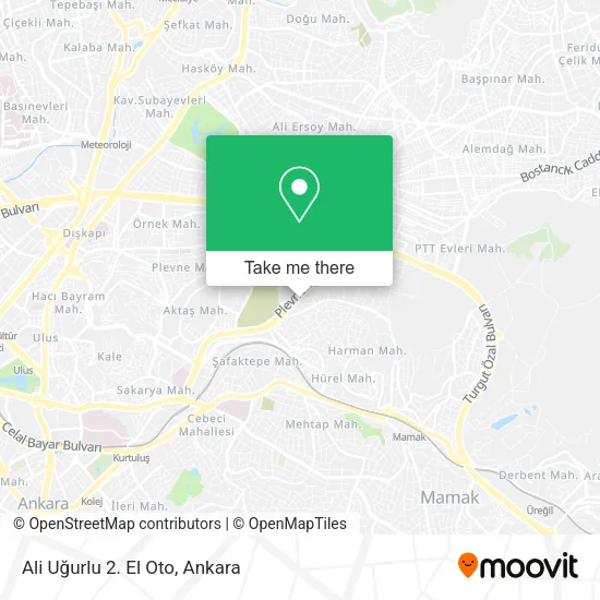 Ali Uğurlu 2. El Oto map