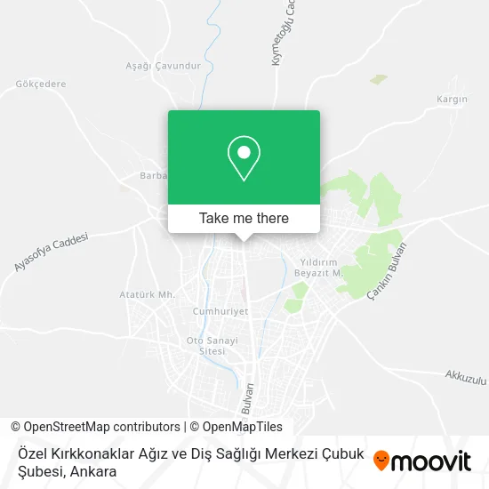 Özel Kırkkonaklar Ağız ve Diş Sağlığı Merkezi Çubuk Şubesi map