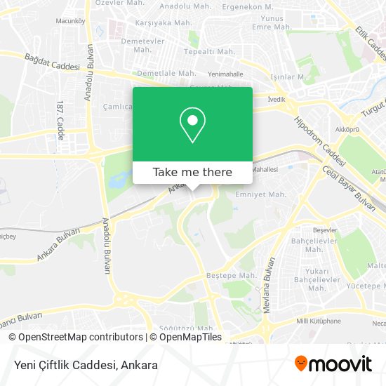 Yeni Çiftlik Caddesi map