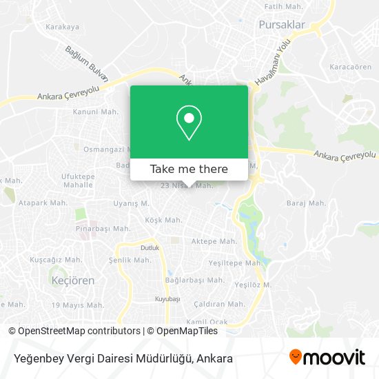 Yeğenbey Vergi Dairesi Müdürlüğü map