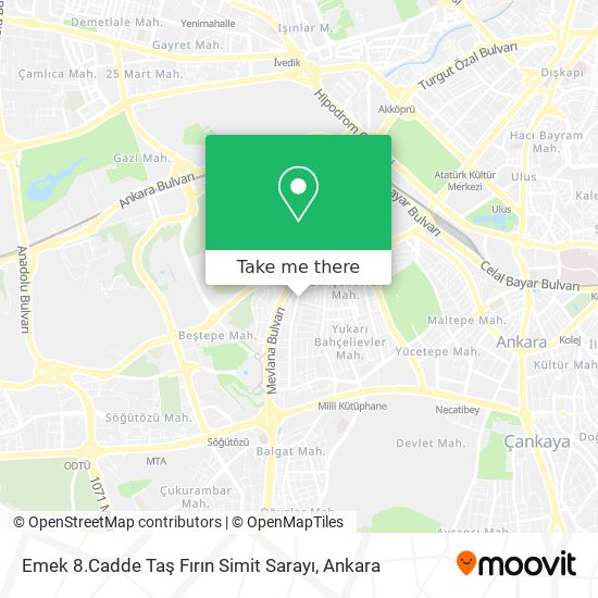 Emek 8.Cadde Taş Fırın Simit Sarayı map