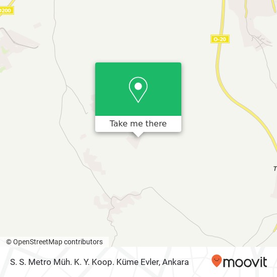 S. S. Metro Müh. K. Y. Koop. Küme Evler map