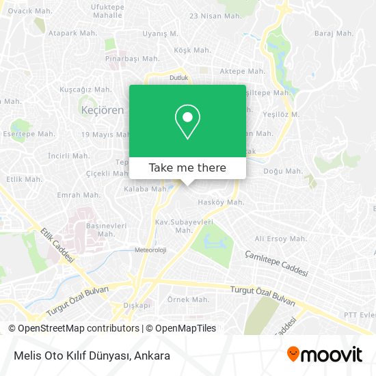 Melis Oto Kılıf Dünyası map