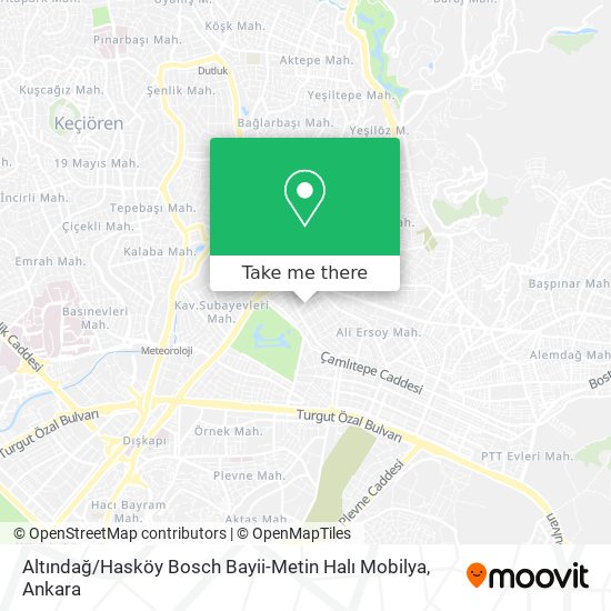 Altındağ / Hasköy Bosch Bayii-Metin Halı Mobilya map