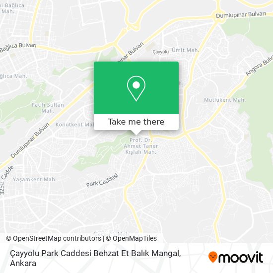 Çayyolu Park Caddesi Behzat Et Balık Mangal map