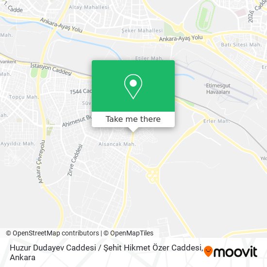 Huzur Dudayev Caddesi / Şehit Hikmet Özer Caddesi map