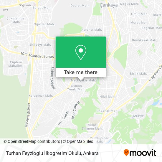 Turhan Feyzioglu İlkogretim Okulu map