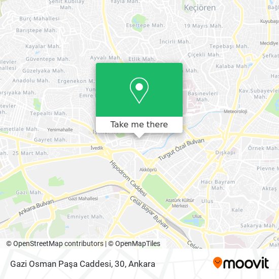 Gazi Osman Paşa Caddesi, 30 map