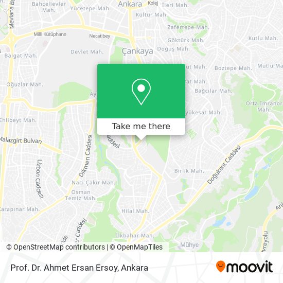 Prof. Dr. Ahmet Ersan Ersoy map