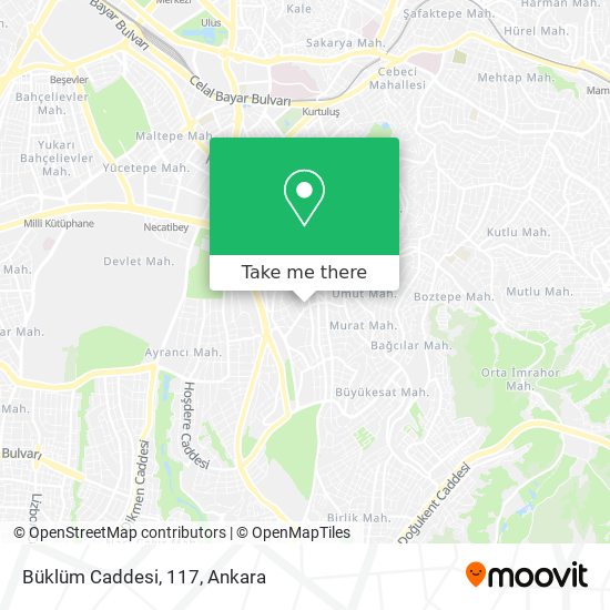 Büklüm Caddesi, 117 map