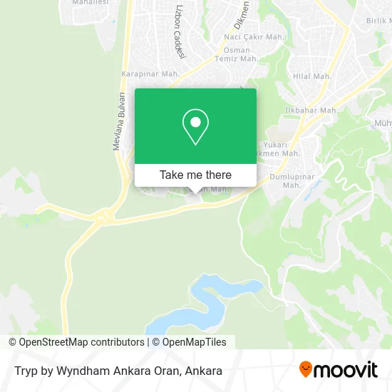 Tryp by Wyndham Ankara Oran map