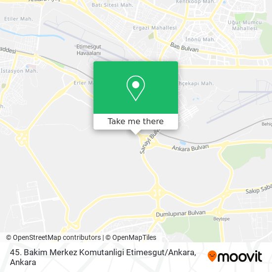 45. Bakim Merkez Komutanligi Etimesgut / Ankara map