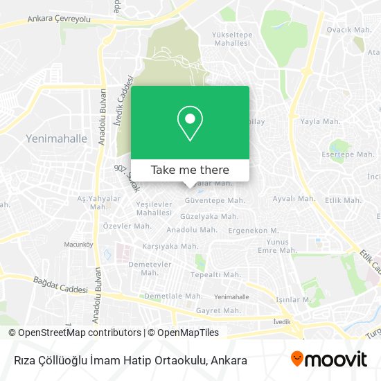 Rıza Çöllüoğlu İmam Hatip Ortaokulu map