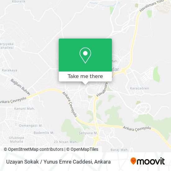 Uzayan Sokak / Yunus Emre Caddesi map