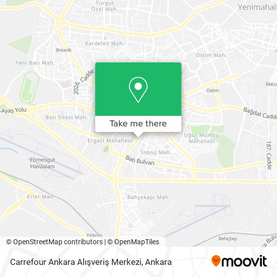 Carrefour Ankara Alışveriş Merkezi map