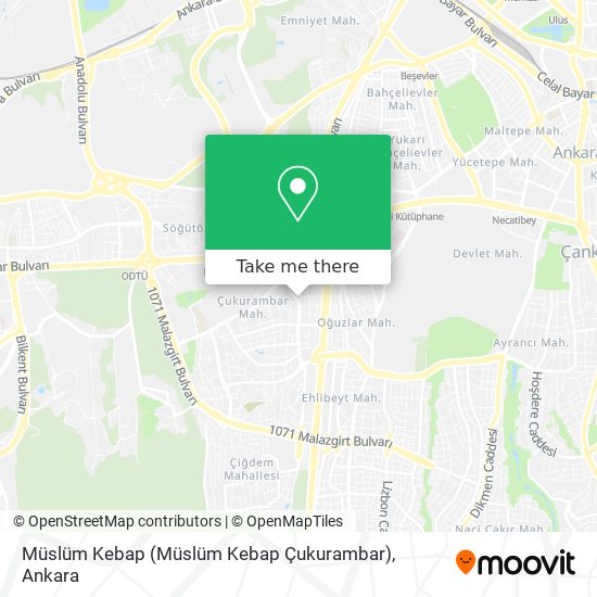 Müslüm Kebap (Müslüm Kebap Çukurambar) map