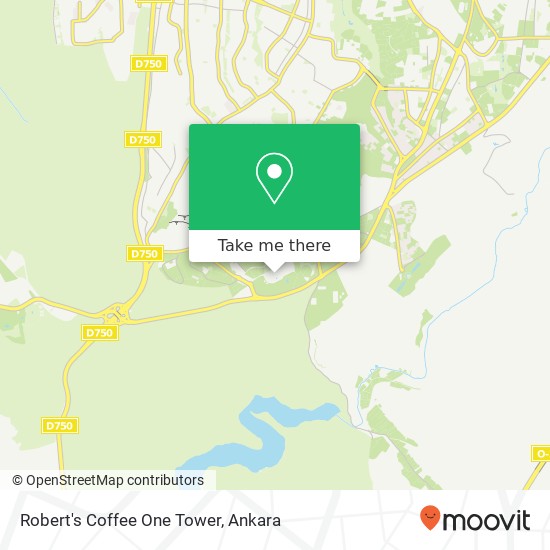 Robert's Coffee One Tower map