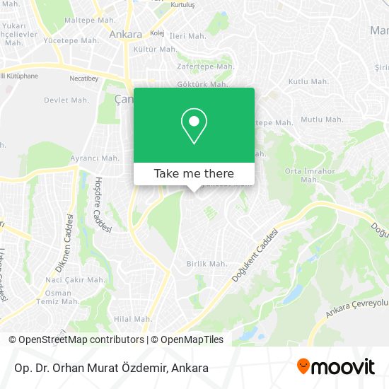 Op. Dr. Orhan Murat Özdemir map