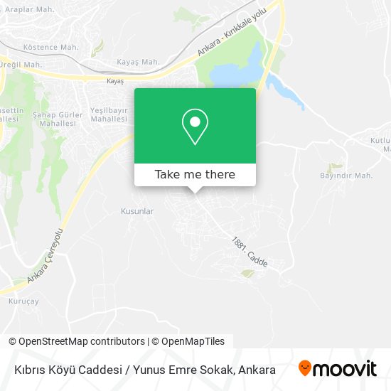 Kıbrıs Köyü Caddesi / Yunus Emre Sokak map