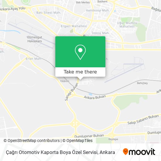 Çağrı Otomotiv Kaporta Boya Özel Servisi map