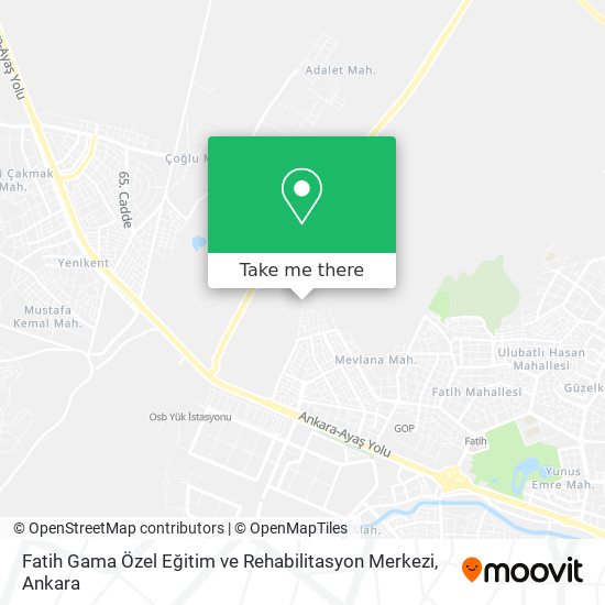 Fatih Gama Özel Eğitim ve Rehabilitasyon Merkezi map