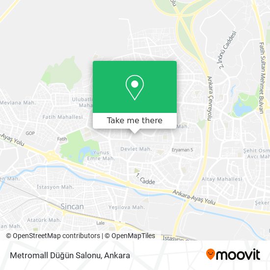 Metromall Düğün Salonu map