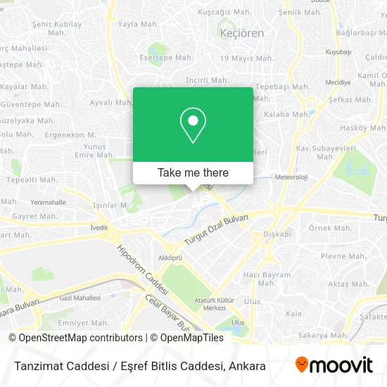 Tanzimat Caddesi / Eşref Bitlis Caddesi map