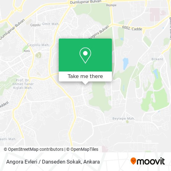 Angora Evleri / Danseden Sokak map