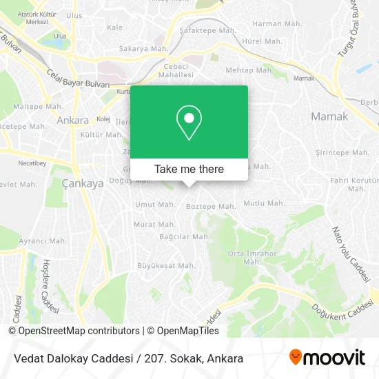 Vedat Dalokay Caddesi / 207. Sokak map