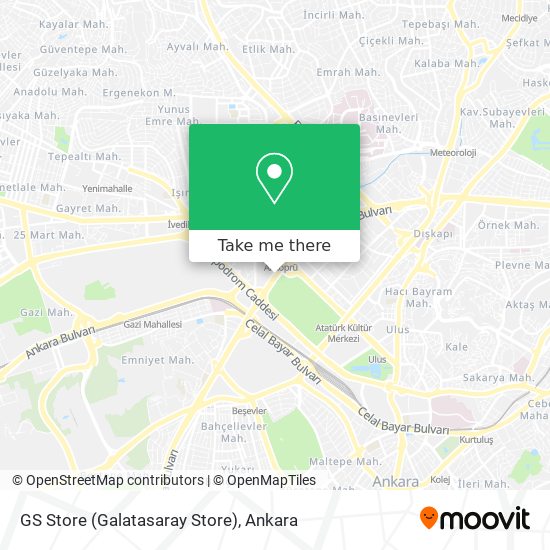 GS Store (Galatasaray Store) map