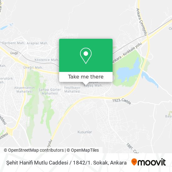 Şehit Hanifi Mutlu Caddesi / 1842 / 1. Sokak map