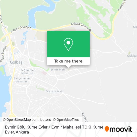 Eymir Gölü Küme Evler / Eymir Mahallesi TOKİ Küme Evler map
