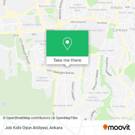 Job Kids Oyun Atölyesi map