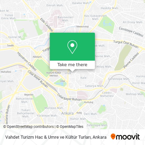 Vahdet Turizm Hac & Umre ve Kültür Turları map