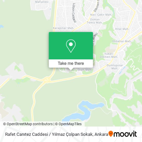 Rafet Canıtez Caddesi / Yılmaz Çolpan Sokak map