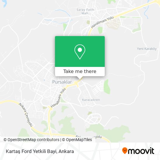 Kartaş Ford Yetkili Bayi map