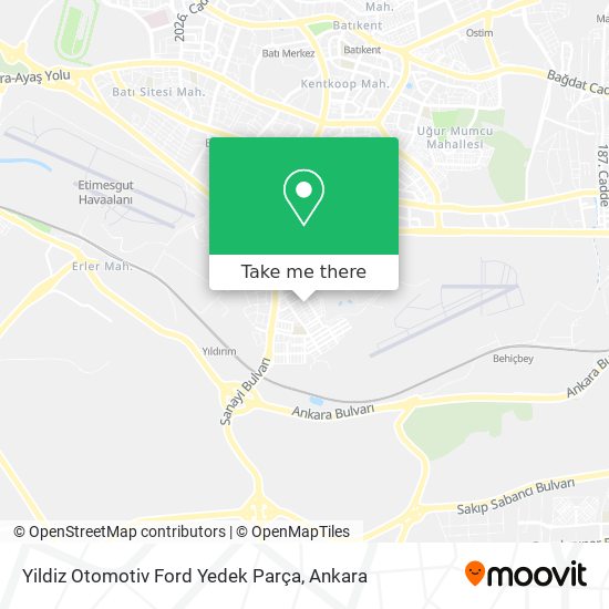 Yildiz Otomotiv Ford Yedek Parça map