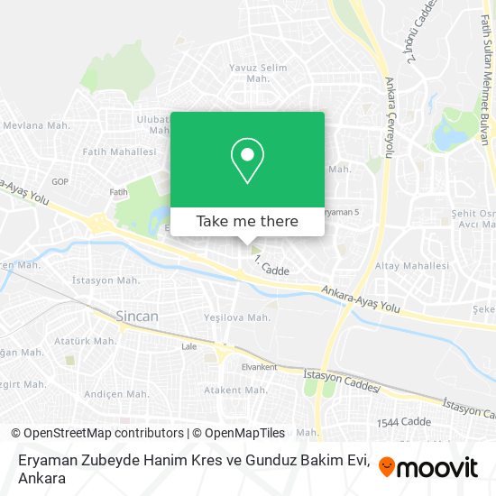 Eryaman Zubeyde Hanim Kres ve Gunduz Bakim Evi map