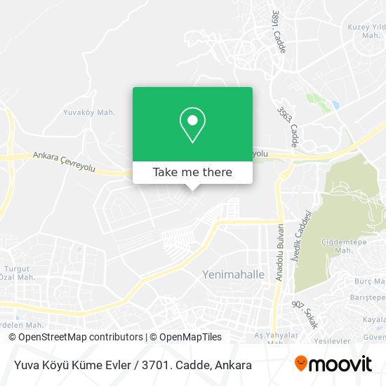 Yuva Köyü Küme Evler / 3701. Cadde map