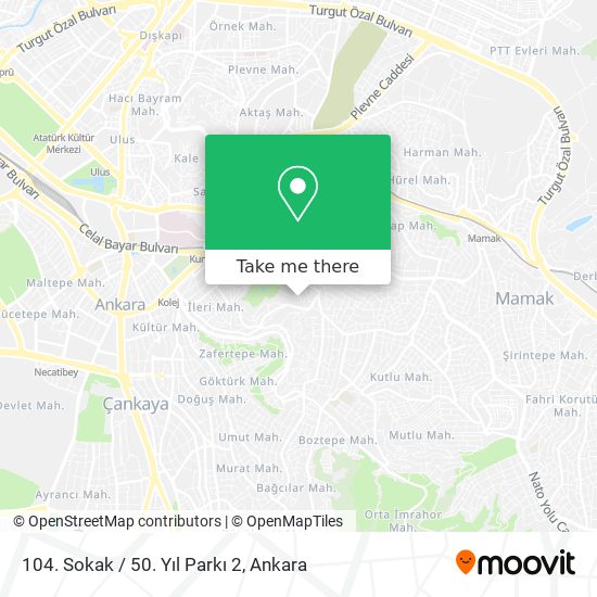 104. Sokak / 50. Yıl Parkı 2 map