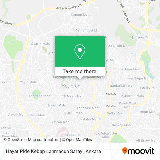 Hayat Pide Kebap Lahmacun Sarayı map