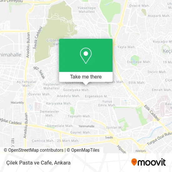 Çilek Pasta ve Cafe map