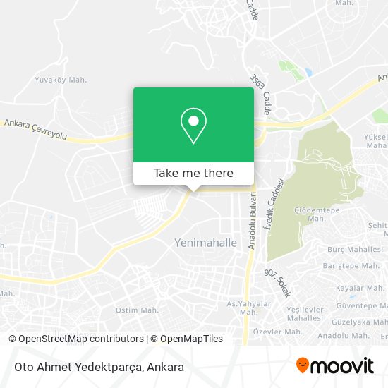 Oto Ahmet Yedektparça map
