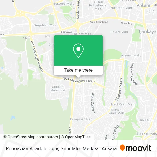 Runoavian Anadolu Uçuş Simülatör Merkezi map