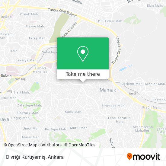 Divriği Kuruyemiş map