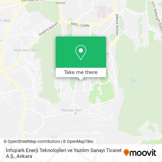 İnfopark Enerji Teknolojileri ve Yazılım Sanayi Ticaret A.Ş. map