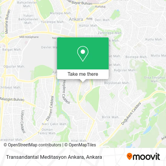Transandantal Meditasyon Ankara map