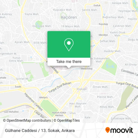 Gülhane Caddesi / 13. Sokak map