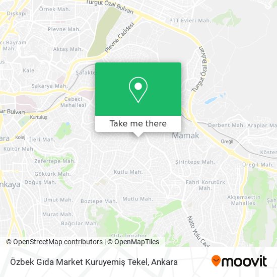 Özbek Gıda Market Kuruyemiş Tekel map